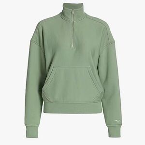 Rag & Bone City Half Zip Terry Pullover Sweatshirt, Size XS